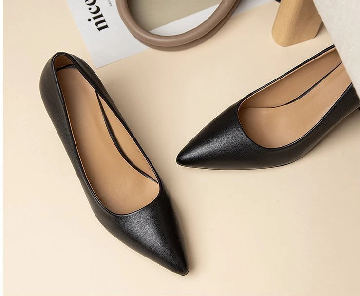 Zapatos de Tacón Fino Puntiagudo Charol para Mujer