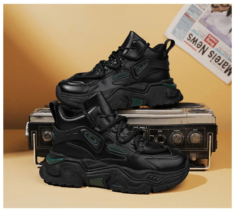 Zapatos informales de suela gruesa para hombre, zapatillas deportivas antideslizantes de suela blanda para las cuatro estaciones, zapatos deportivos Joker juveniles a la moda