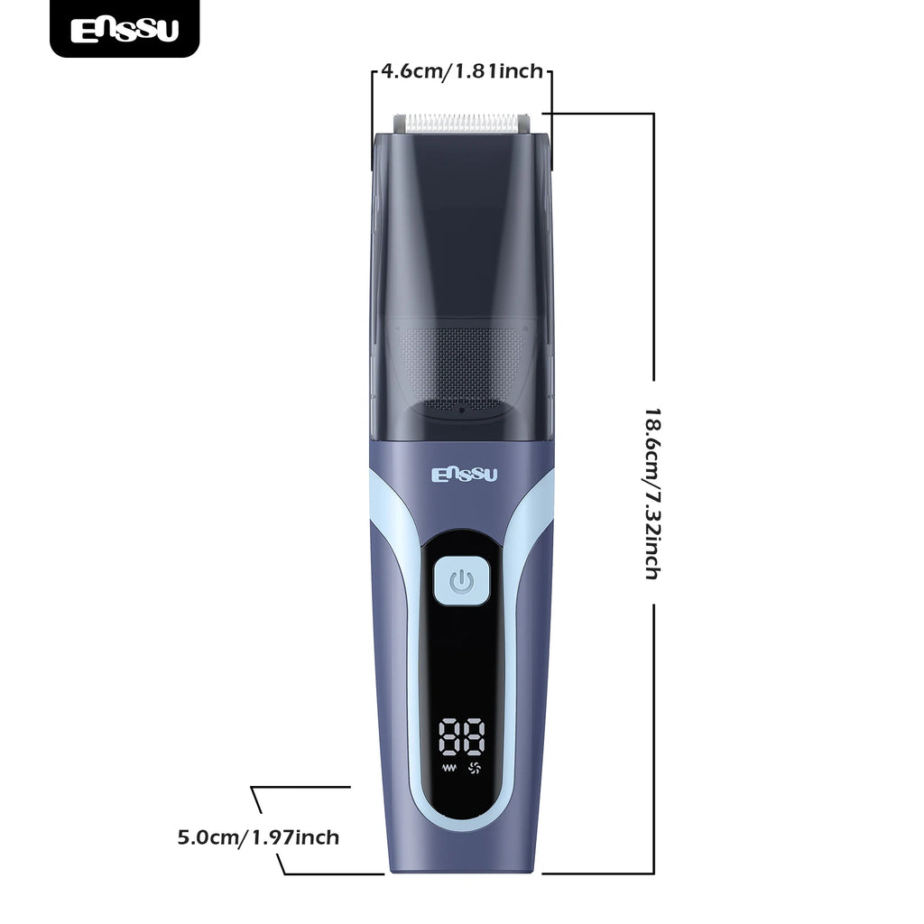 Cortadora de Pelo Profesional al Vacío para Hombres, Recargable por USB, Recortadora de Barba Eléctrica para Uso Doméstico