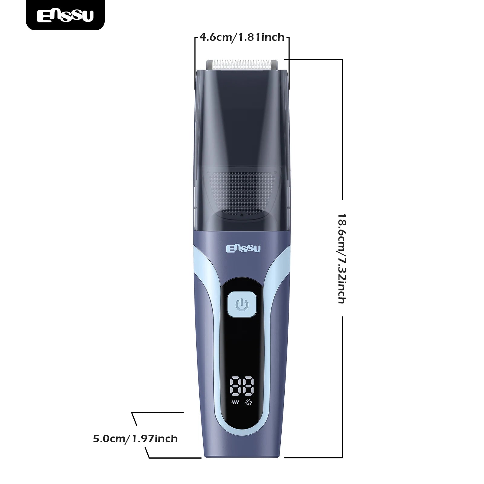 Cortadora de Pelo Profesional al Vacío para Hombres, Recargable por USB, Recortadora de Barba Eléctrica para Uso Doméstico