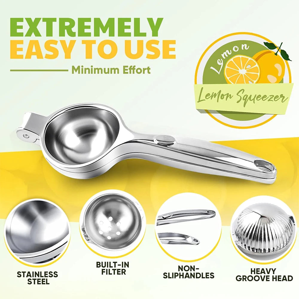LMETJMA-exprimidor de limón de primera calidad, prensa Manual de aleación de Zinc, exprimidor de Lima para Limón, cítricos, naranja y fruta, JT217
