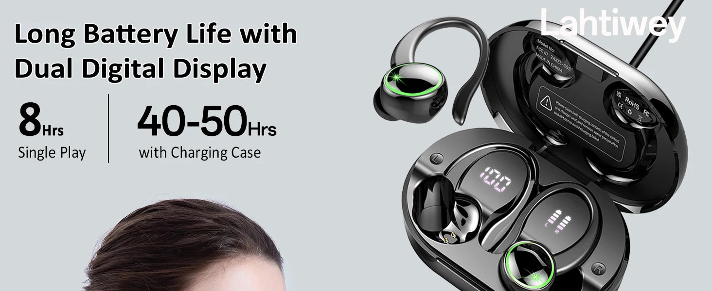 Auriculares Bluetooth Deportivos IP7 Cancelación Ruido
