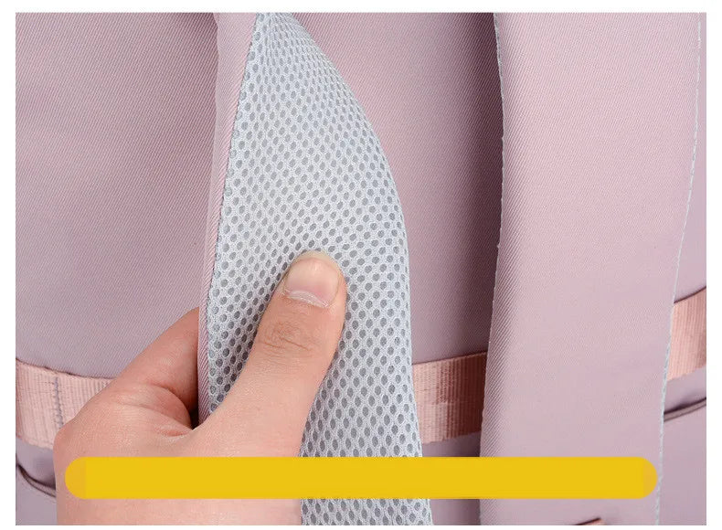 Mochila Escolar Rosa para Niñas y Adolescentes