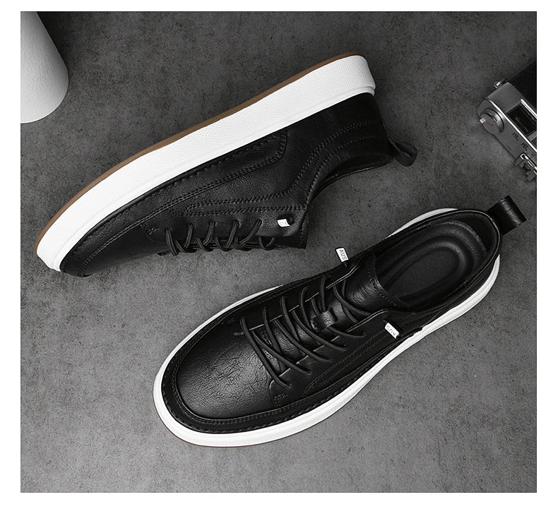 Zapatos de cuero genuino para hombre de marca, cómodas plantillas de suela blanda, zapatos Oxford informales para hombre, calzado deportivo para exteriores