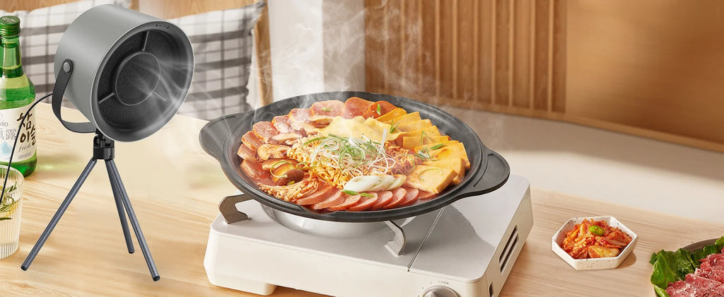 Ventilador de escape portátil, Extractor de campana pequeña para cocina, barbacoa, suministro USB, campana extractora de escritorio, Mini campana de cocina de succión, nuevo, 2024
