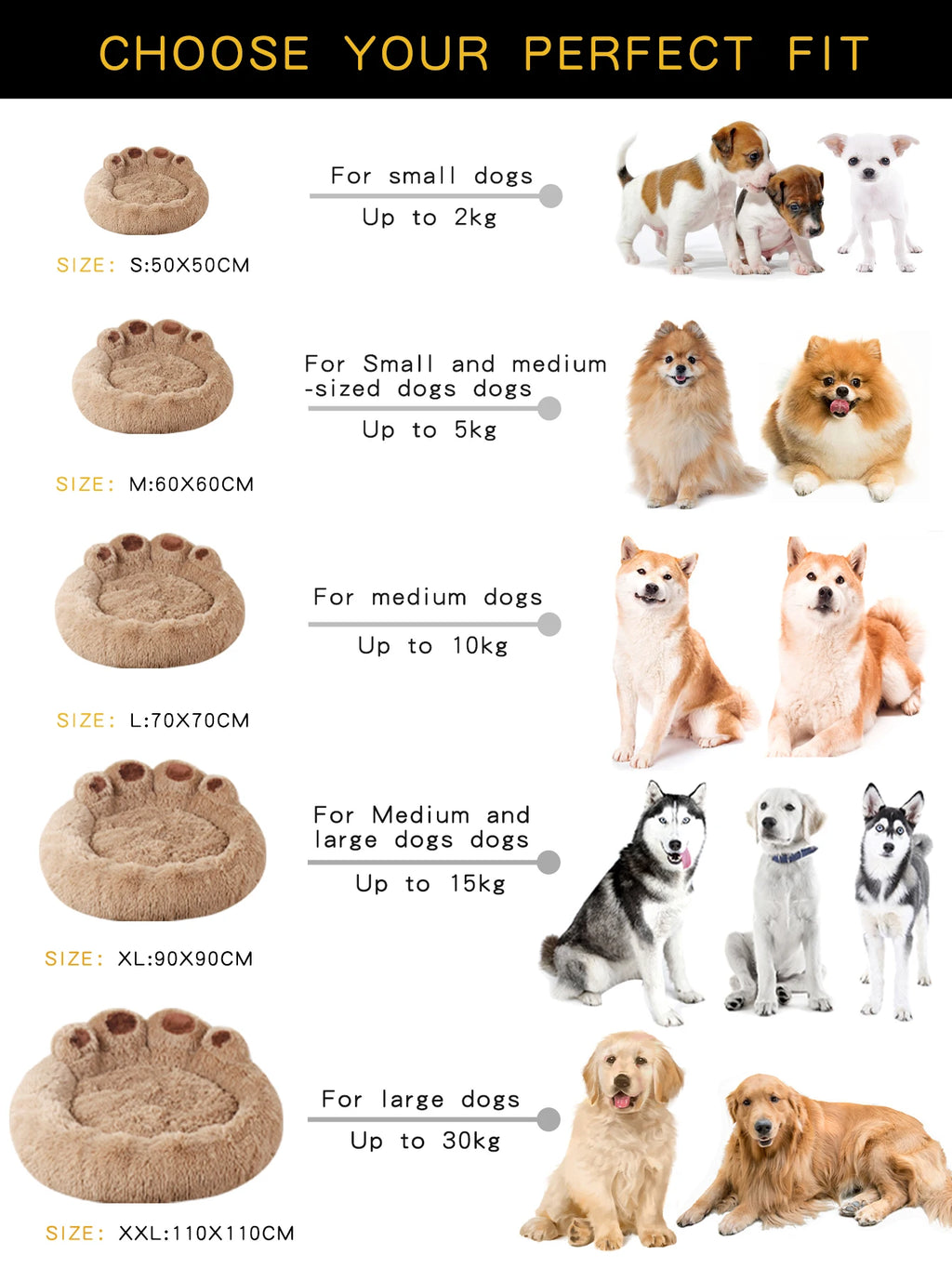 Cama Esponjosa para Mascotas – Suave y Cálida para Perros y Gatos