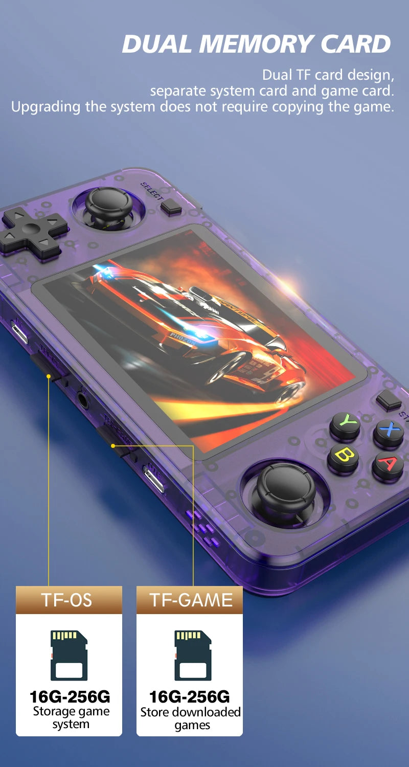 Consola de Juegos Retro R36H, Pantalla IPS 3.5 Pulgadas, Código Abierto