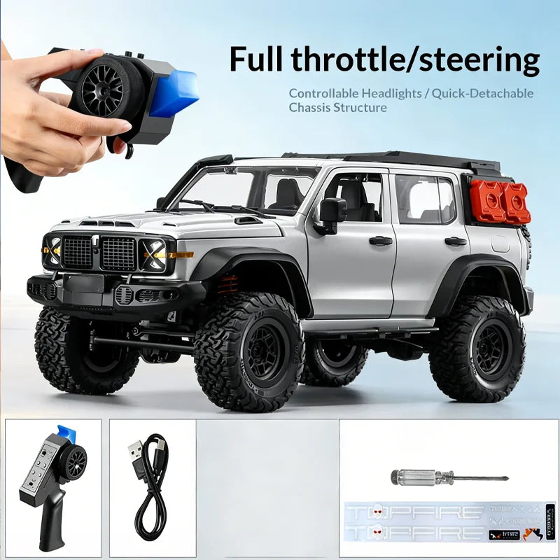 Coche Todoterreno RC 1:12 con Control Remoto, 4WD, Totalmente Proporcional
