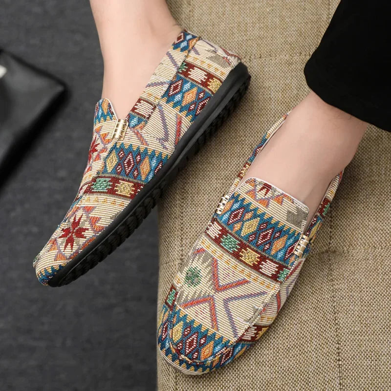 Zapatos informales de verano para hombre, mocasines transpirables para hombre, zapatos perezosos, zapatillas cómodas para caminar, zapatos planos antideslizantes para conducir