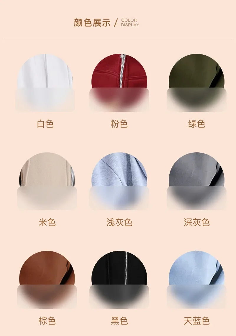 Sudadera gris con cremallera para mujer, chaqueta de otoño e invierno, ropa con capucha, sudaderas con bolsillos diarios, sudaderas con capucha lisas y versátiles de manga larga para mujer
