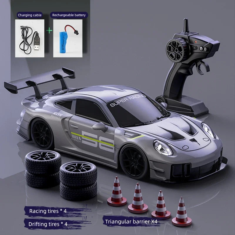 Coche de Carreras a Control Remoto 1:24, 4WD, Alta Velocidad, Juguete para Niños