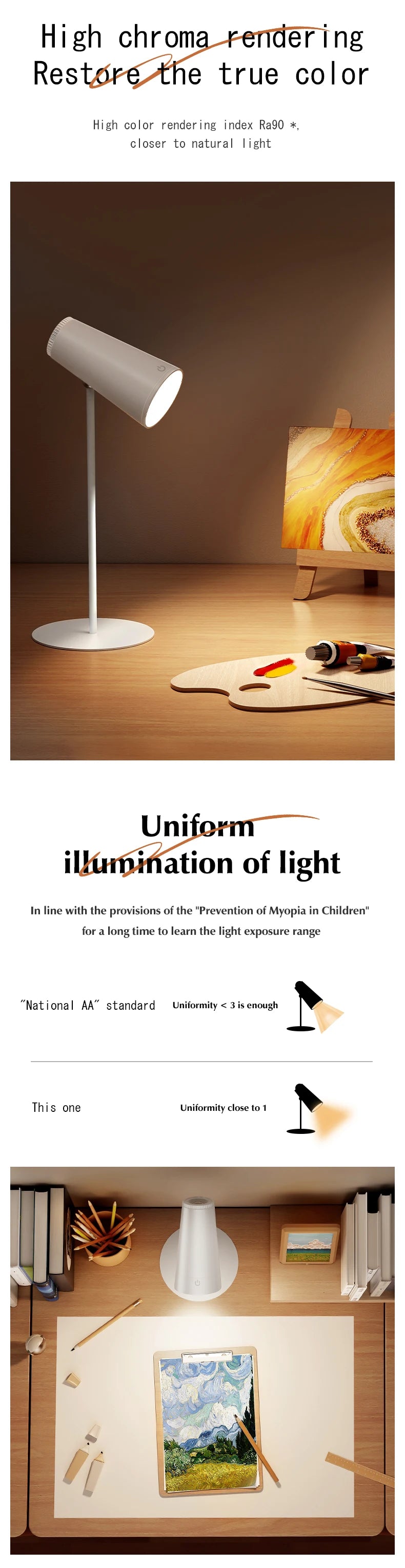 Lessdot-Lámpara de escritorio de lectura multifuncional 4 en 1, lámpara de escritorio magnética portátil, luz nocturna de atardecer, luz de ambiente colgante con carga USB