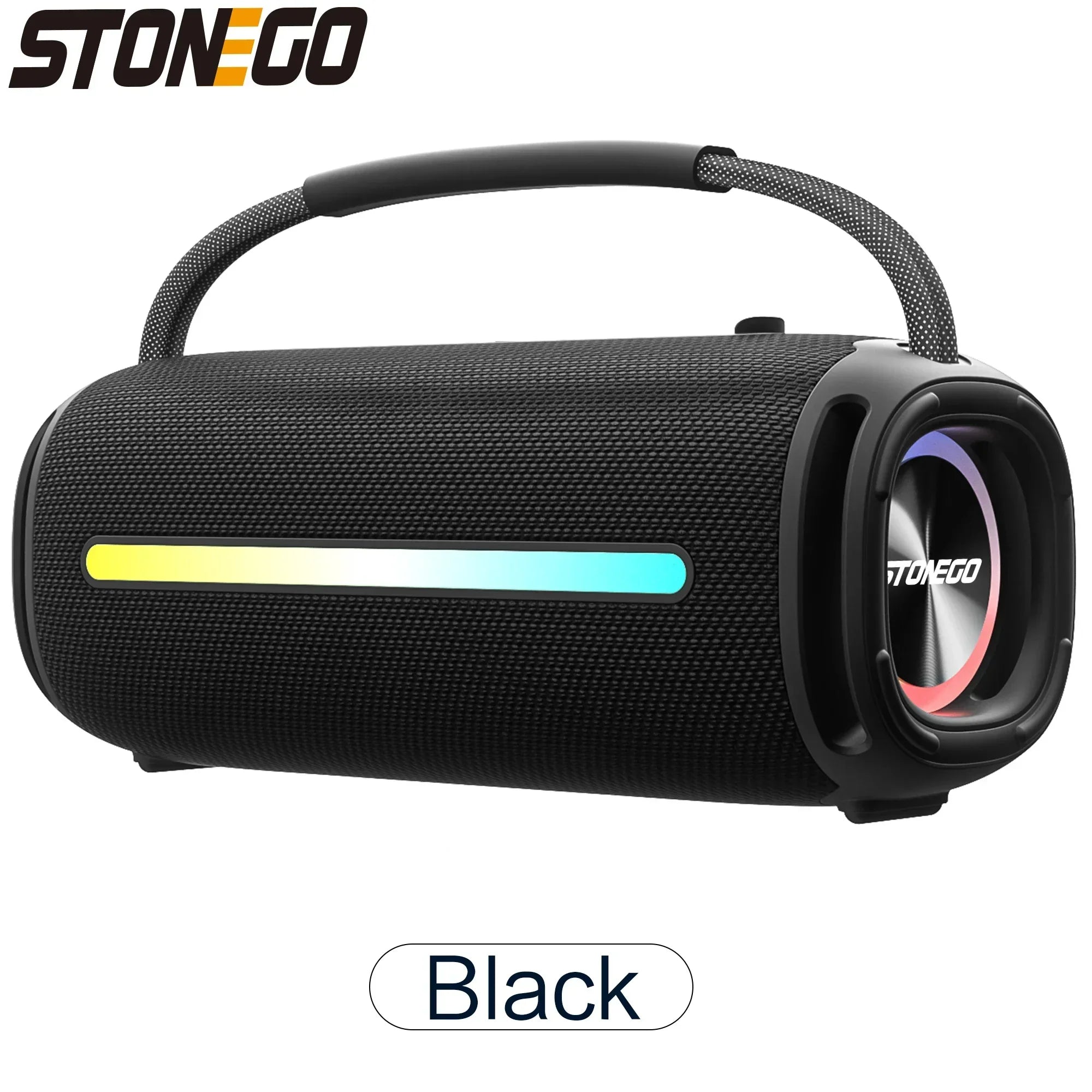 Altavoz inalámbrico portátil Bluetooth 5,3, linterna RGB IPX6, resistente al agua, potente Subwoofer, Audio de alta calidad para exteriores