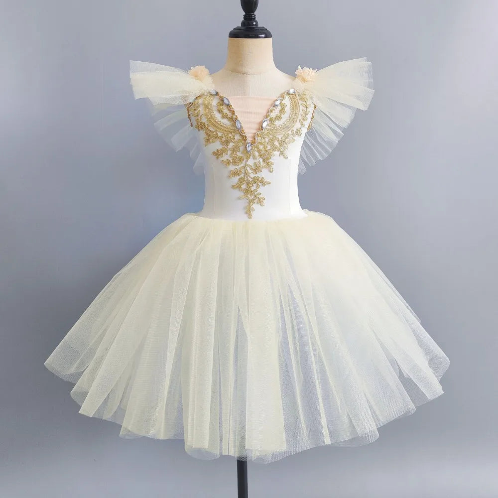 Vestido de Ballet Tutú para Niñas, Traje de Bailarina Infantil