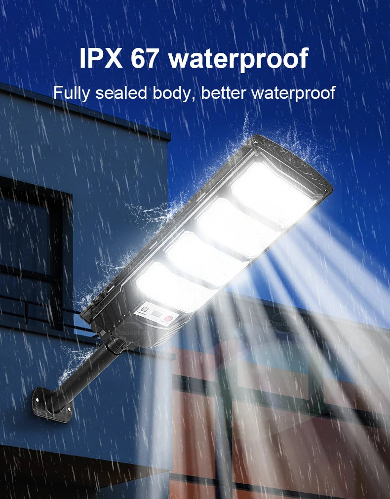 Reflector Solar LED con Sensor de Movimiento para Jardín, Impermeable IP65