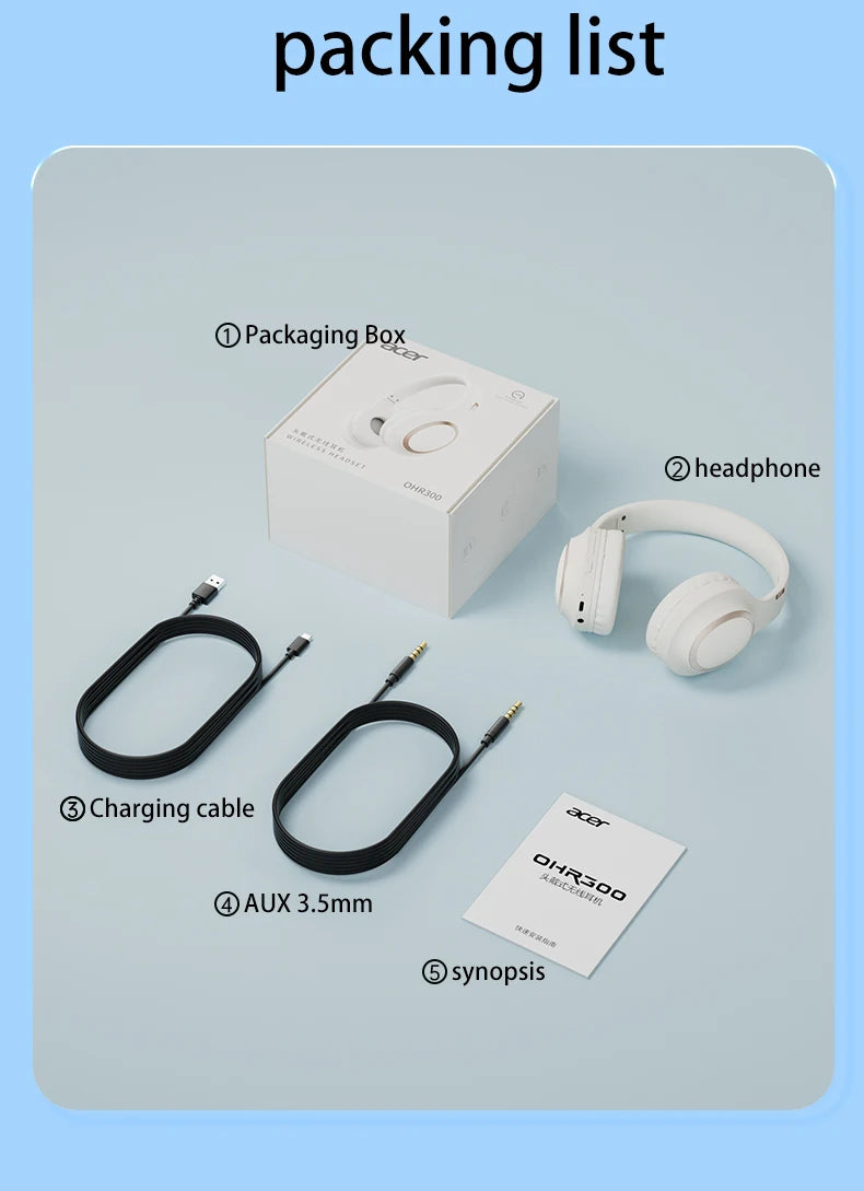 Acer OHR300 Auriculares Bluetooth 5.3 LDAC HD