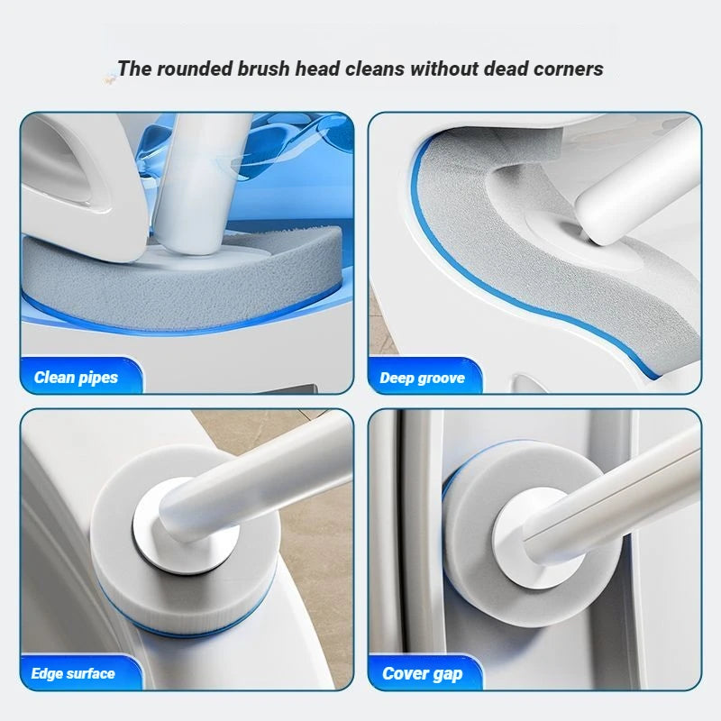 Cepillos de baño desechables Joybos con soporte de pared y mango de 43 cm