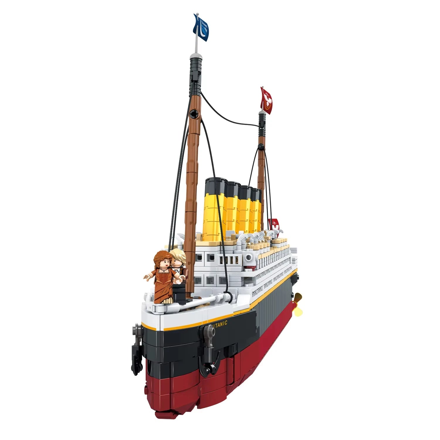 1507 Uds nuevo juego de bloques de construcción de modelo creativo Titanic a gran escala, desafío para adultos enorme modelo de barco de crucero Titanic juguetes de construcción