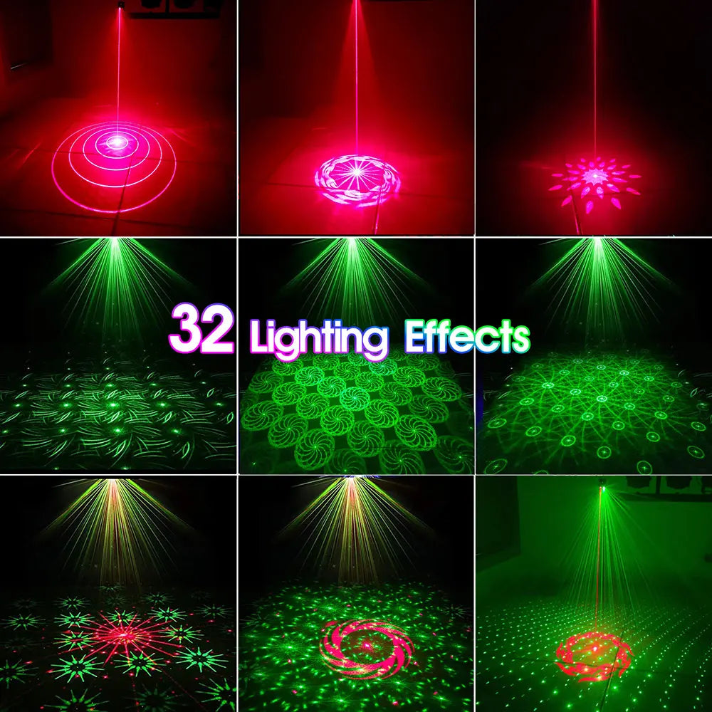 Mini Luz Láser Recargable para Fiesta y Escenario