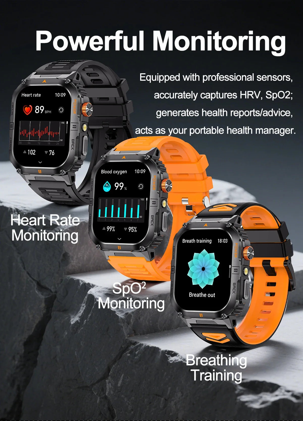 Reloj Inteligente Deportivo IP68 100+ Modos