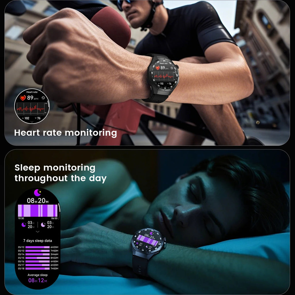 Nuevo watch5 Pro GPS NFC reloj inteligente hombres 360*360 pantalla AMOLED ritmo cardíaco Bluetooth llamada IP67 impermeable hombre Smartwatch 2025