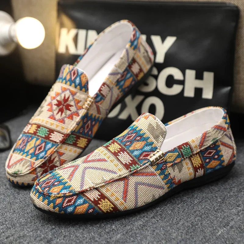 Zapatos informales de verano para hombre, mocasines transpirables para hombre, zapatos perezosos, zapatillas cómodas para caminar, zapatos planos antideslizantes para conducir