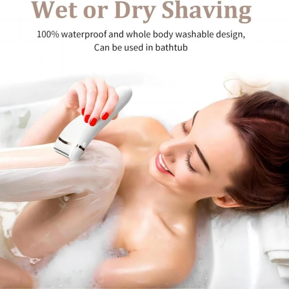 Maquinillas de Afeitar Eléctricas para Mujer, Depiladora Facial, Depilación sin Dolor, Cuchilla de Afeitar Corporal para Brazos, Manos, Piernas, Bikini, Depiladora