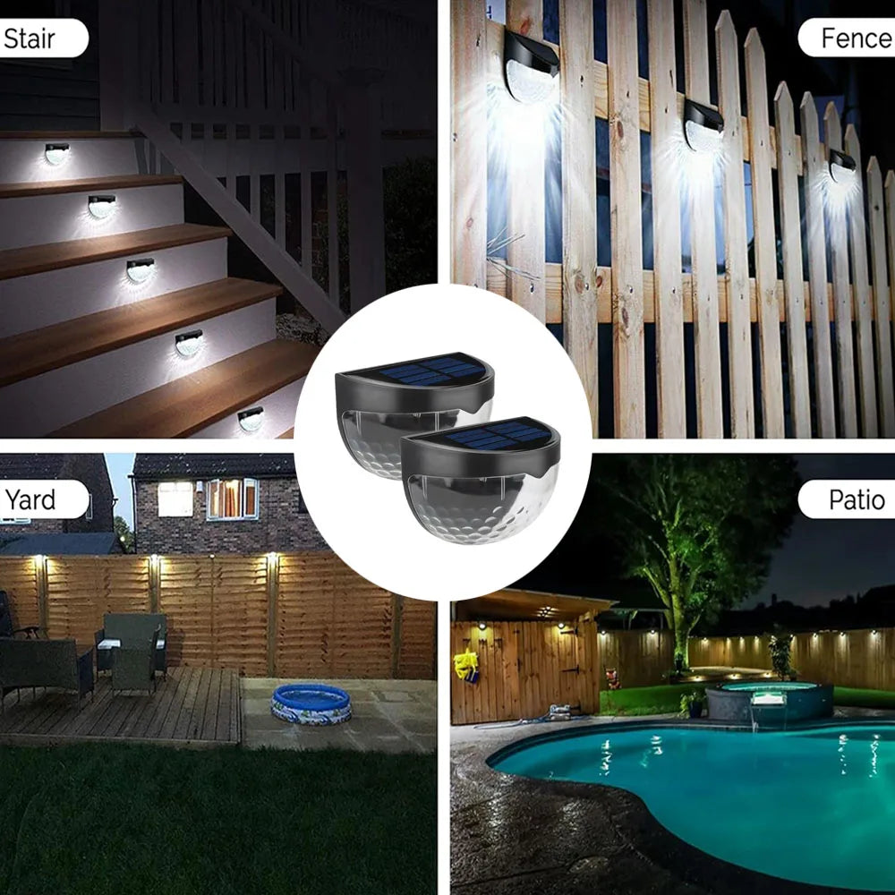 Luces Solares LED de Pared Exterior para Jardín Valla y Escaleras