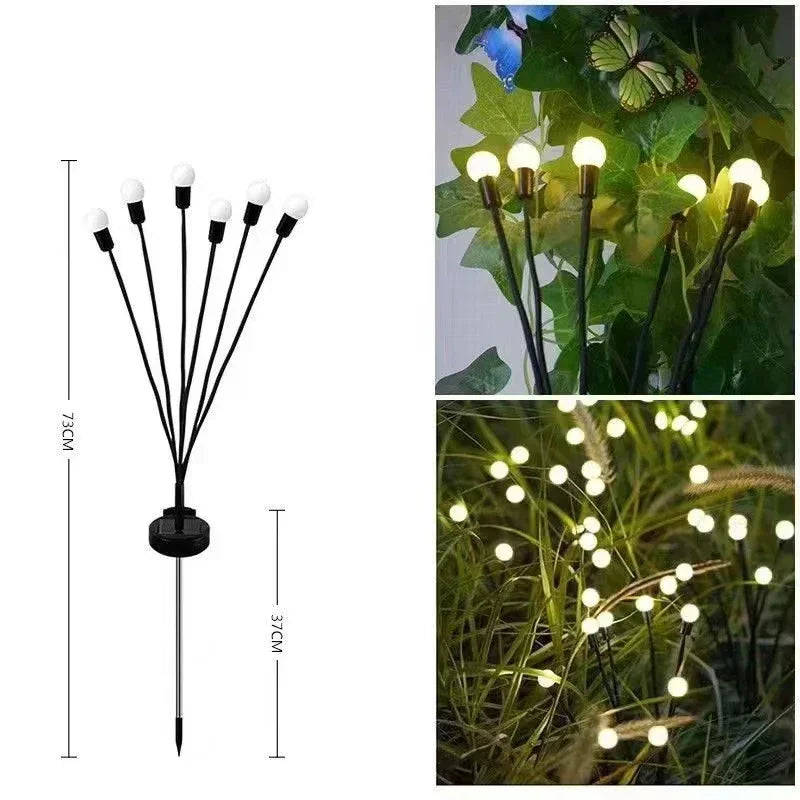 Luces LED Solares de Luciérnaga para Jardín
