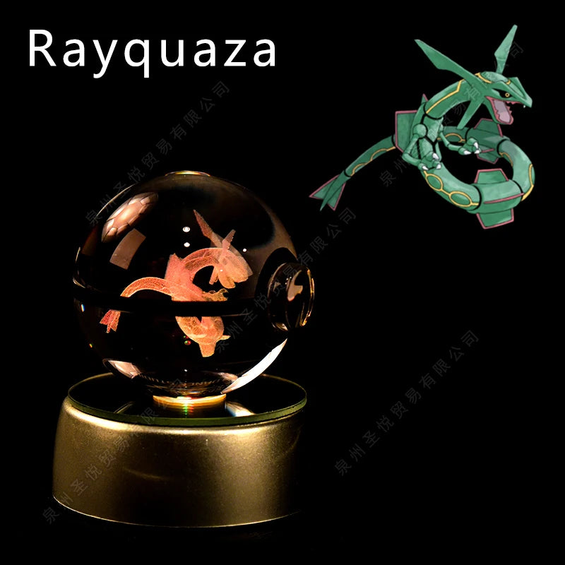 Lámpara Nocturna Pokémon Bola de Cristal 3D Pikachu