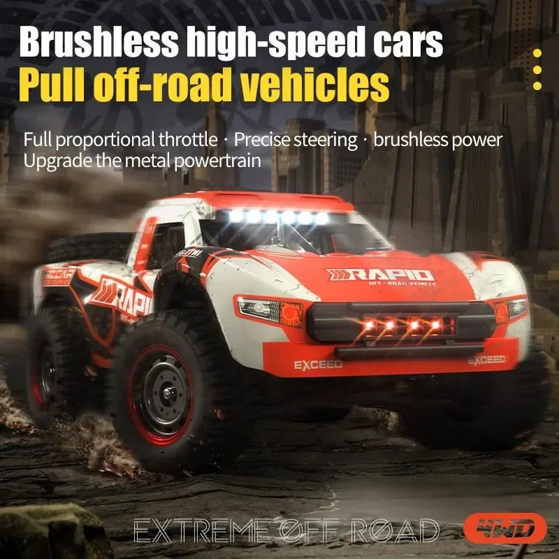 JJRC Q130 1:16 70 KM/H 4WD RC coche con Motor sin escobillas ligero coches de Control remoto camión monstruo de deriva de alta velocidad juguetes para niños y adultos