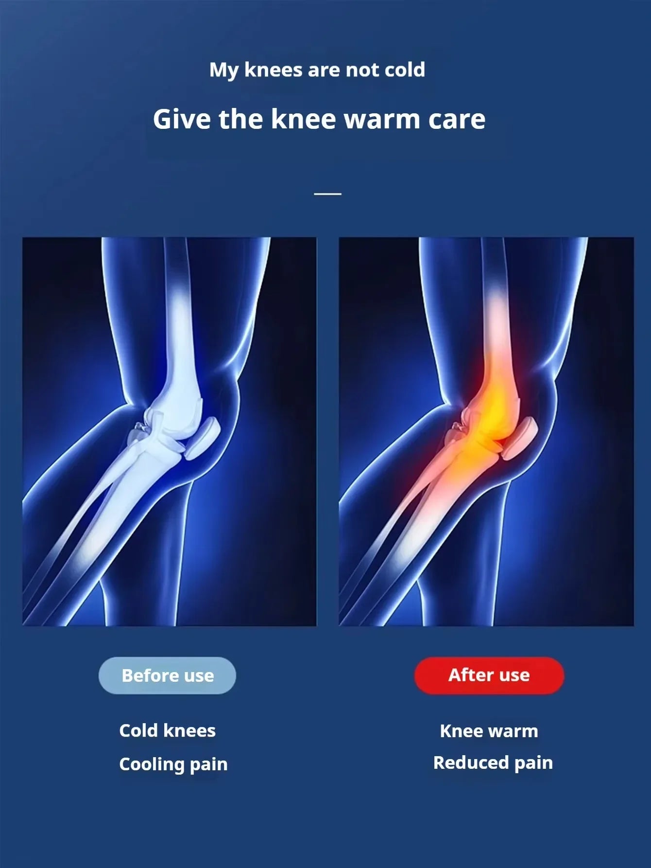Masajeador de Rodilla Inteligente con Calor Infrarrojo y Vibración