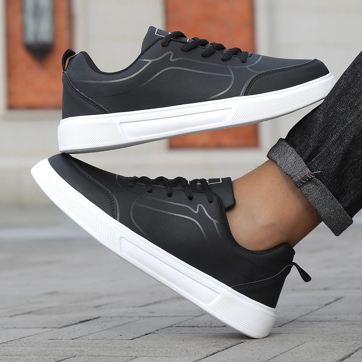 Zapatos ligeros para correr para hombre, zapatillas informales cálidas para invierno, cómodos zapatos deportivos impermeables para hombre, zapatos para caminar con cordones
