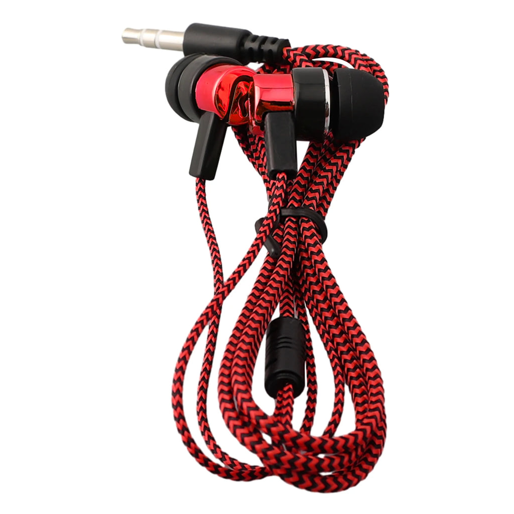 Experimente graves potentes con auriculares internos con cable, auriculares estéreo de 3,5 mm para dispositivos móviles, diseño con aislamiento de ruido