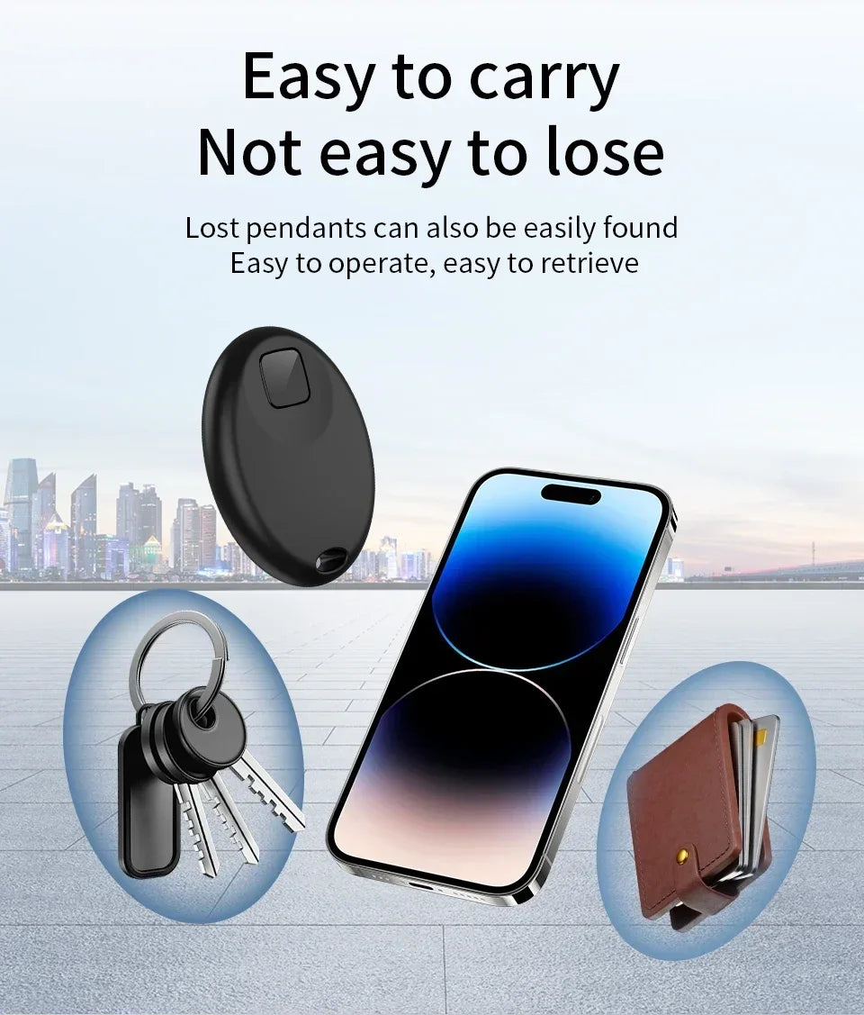 Mini Rastreador GPS Inteligente con Bluetooth, Dispositivo Antipérdida para Mascotas, Compatible con la Aplicación Find My de iOS, Localizador de Llaves, Maletas, Niños, Perros y Gatos