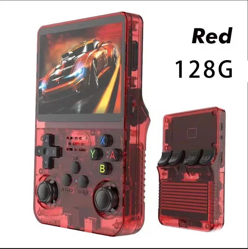 Consola de Juegos Portátil Retro R36S, Pantalla IPS de 3.5 Pulgadas, 64GB o 128GB