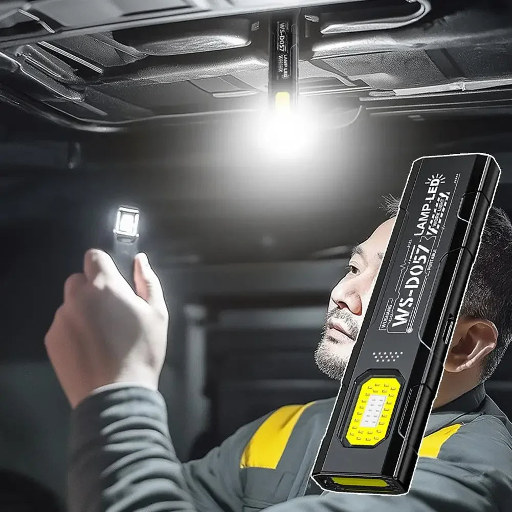 Mini Linterna LED Portátil Recargable con Agarre Magnético