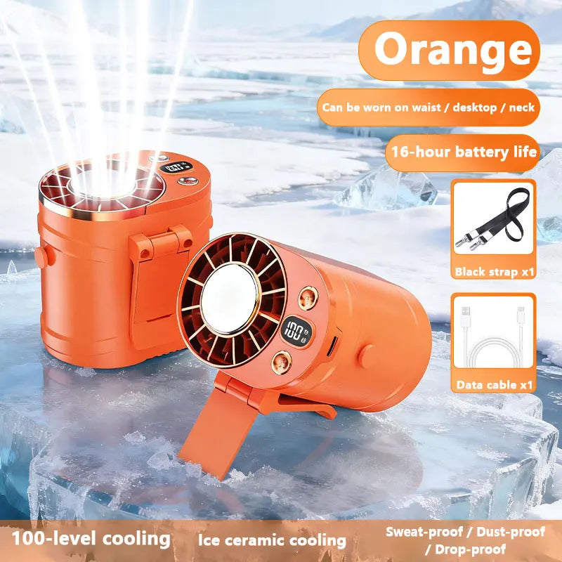 Ventilador de Cintura Portátil con Clip para Deportes y Viajes