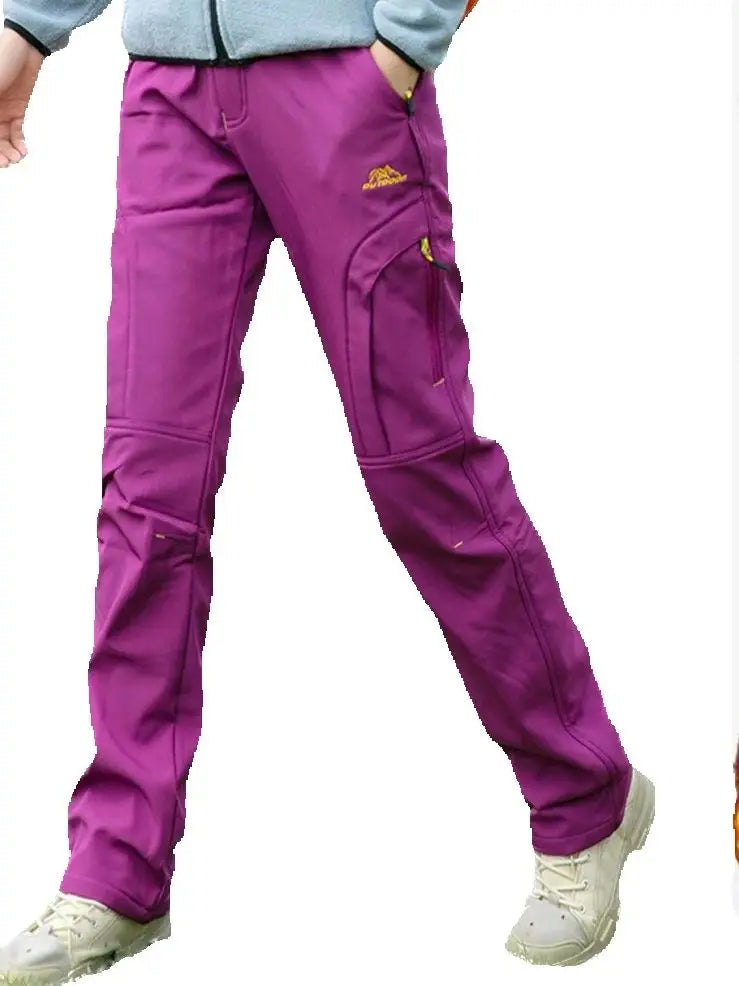 Pantalones de Invierno con Forro Polar para Mujer y Cinturón