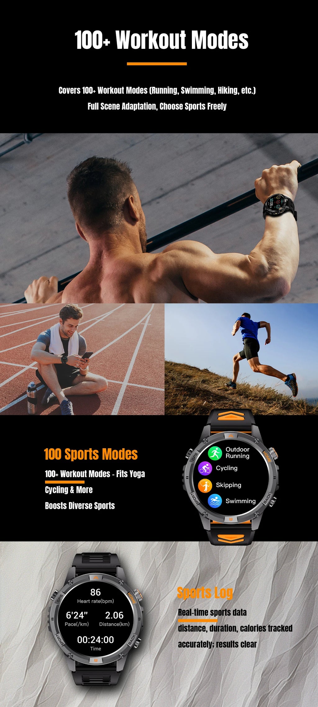 2026 nuevo reloj inteligente militar GPS para hombres construcción GPS linterna LED 10ATM impermeable ritmo cardíaco deporte BT llamada HD AMOLED Smartwatch