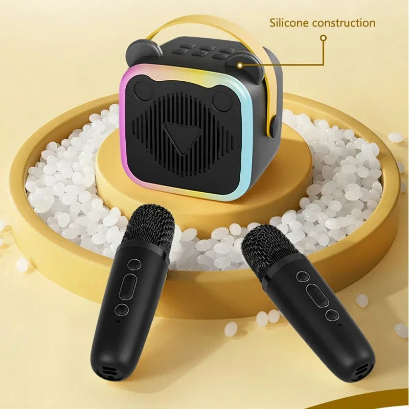 Mini Altavoz Bluetooth Portátil con Micrófono para Karaoke