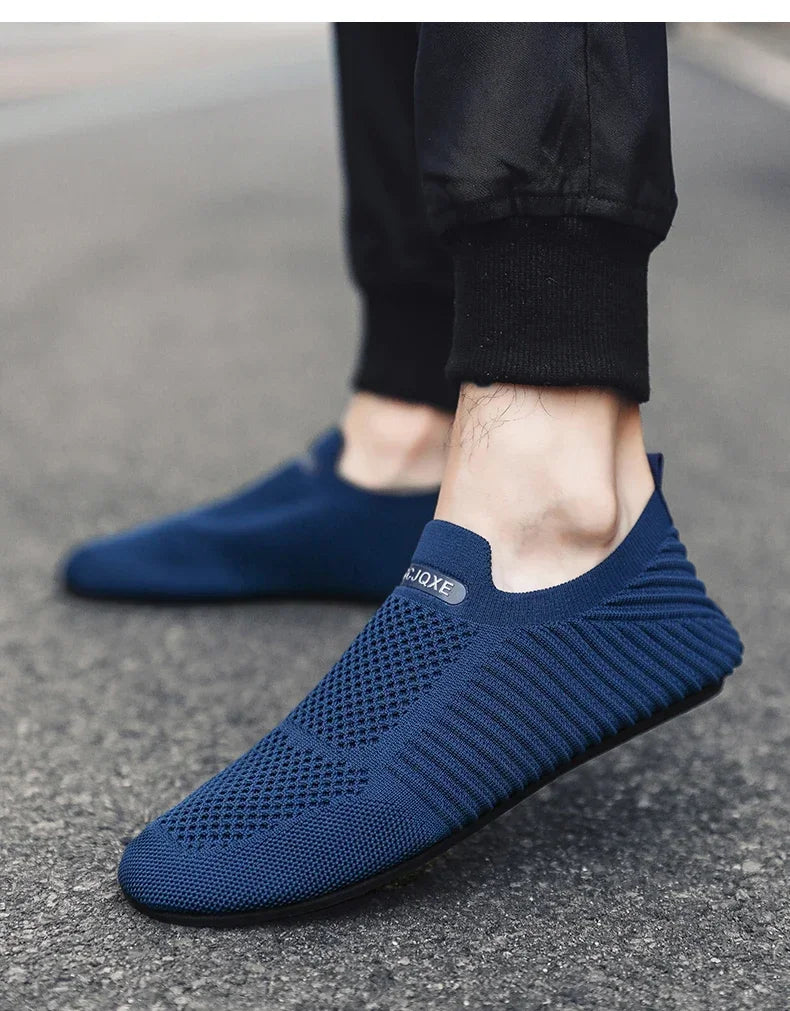 YRZL-mocasines de conducción suaves para hombre, zapatos planos de alta calidad para caminar, mocasines informales de malla transpirable, sin cordones