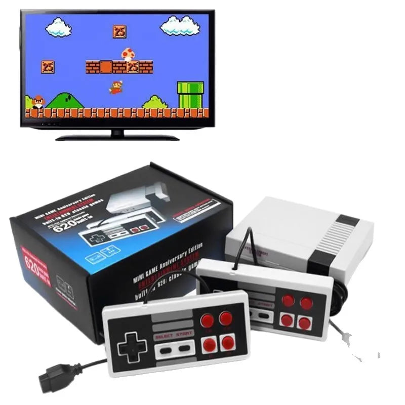 Consola de videojuegos familiar Retro para reproductor de juegos FC Home, salida AV, juego clásico FC620 integrado con mando con cable para niños