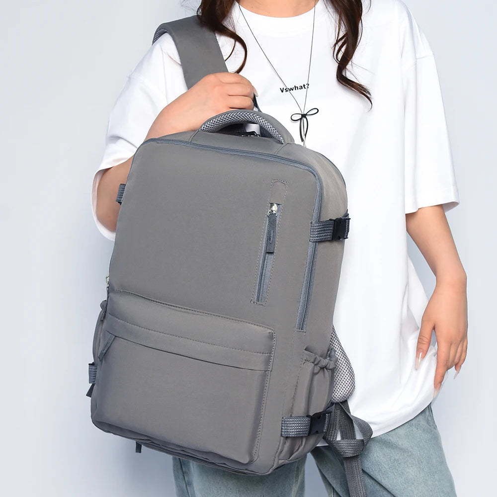 Mochila de viaje para hombres y mujeres, mochila de gran capacidad para viajes de negocios cortos, mochila de equipaje liviana