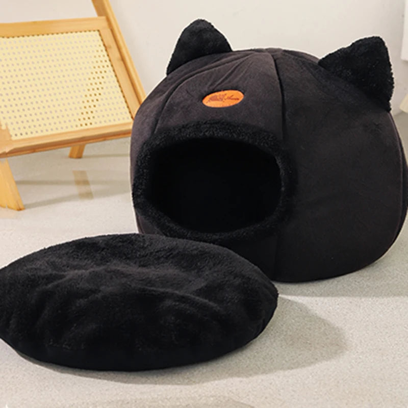 Cama Cueva para Gatos y Perros Pequeños – Nido Desmontable