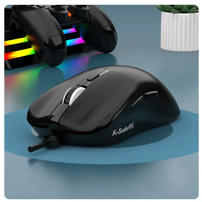 Mouse con Cable Lenovo M3, Ergonómico, 6 Botones, DPI Ajustable