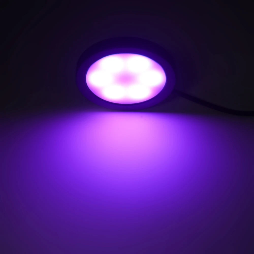 Luz RGB remota de 24 teclas para debajo de gabinete, interruptor USB de 5V, Kit de 1 2 4 6 luces, lámpara delgada para vitrina de cocina, acento de escritorio para Bar en casa