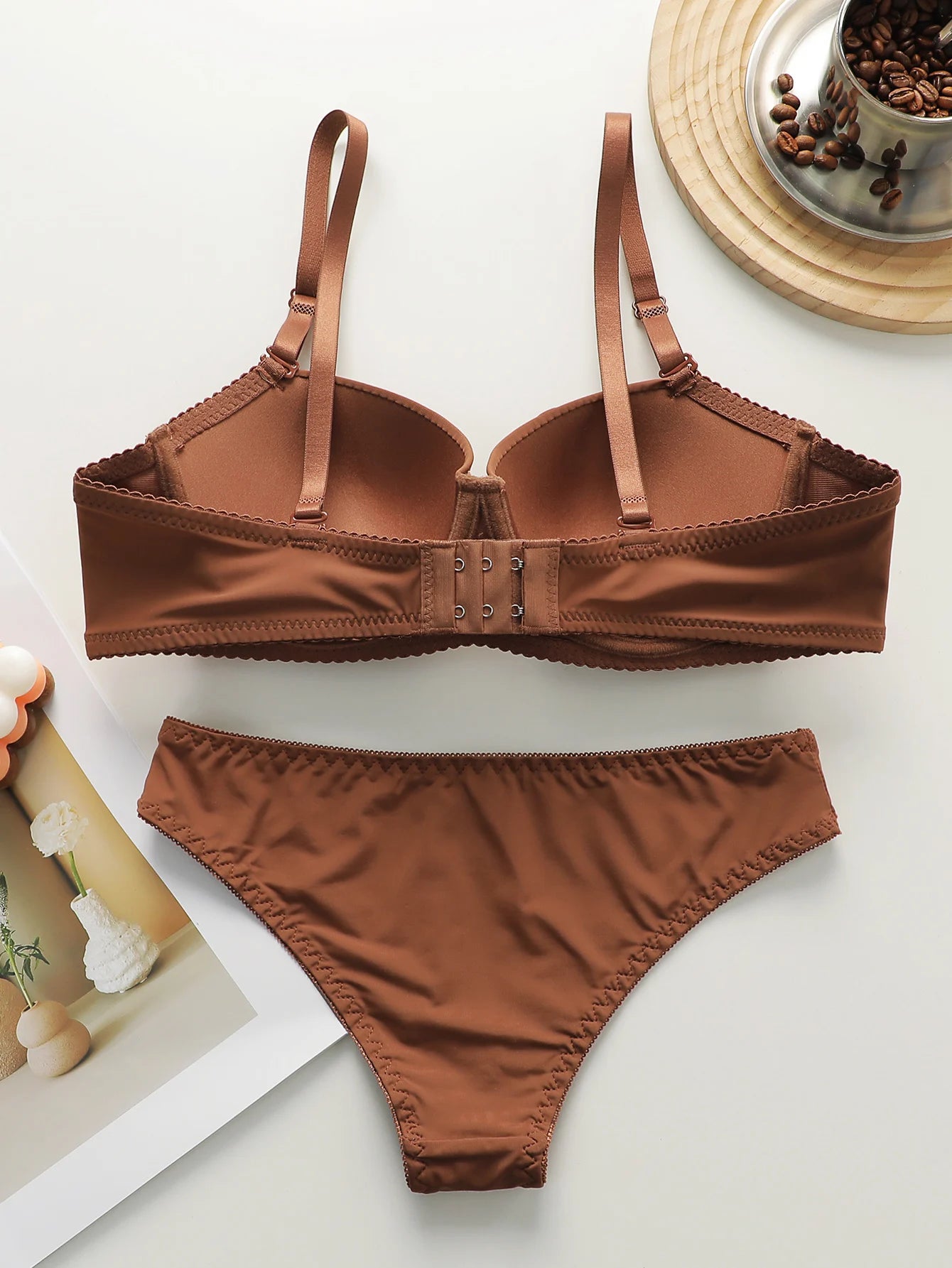 Conjunto de Sujetador Push Up y Bragas para Mujer