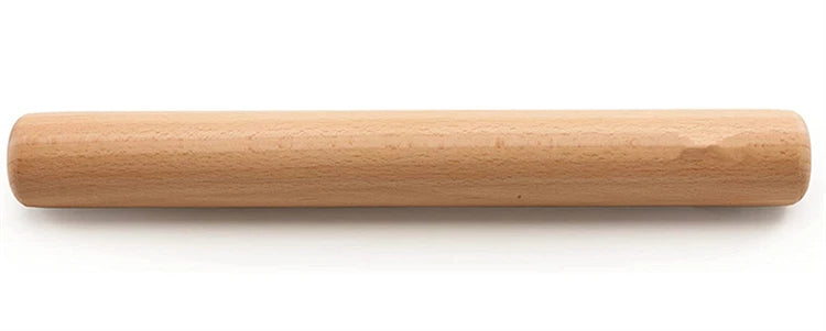 LMETJMA 40cm rodillo de madera de haya Natural rodillo de masa de madera bola de masa francesa rodillo para hornear Pasta masa de Pizza JT119