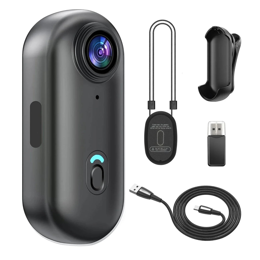 Cámara de Acción Impermeable 4K UHD WiFi Body Cam